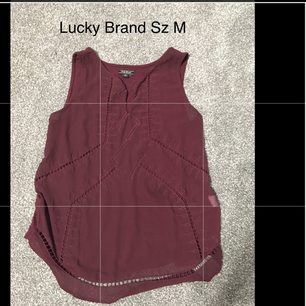 Size Medium Sheer Lucky Brand Tank